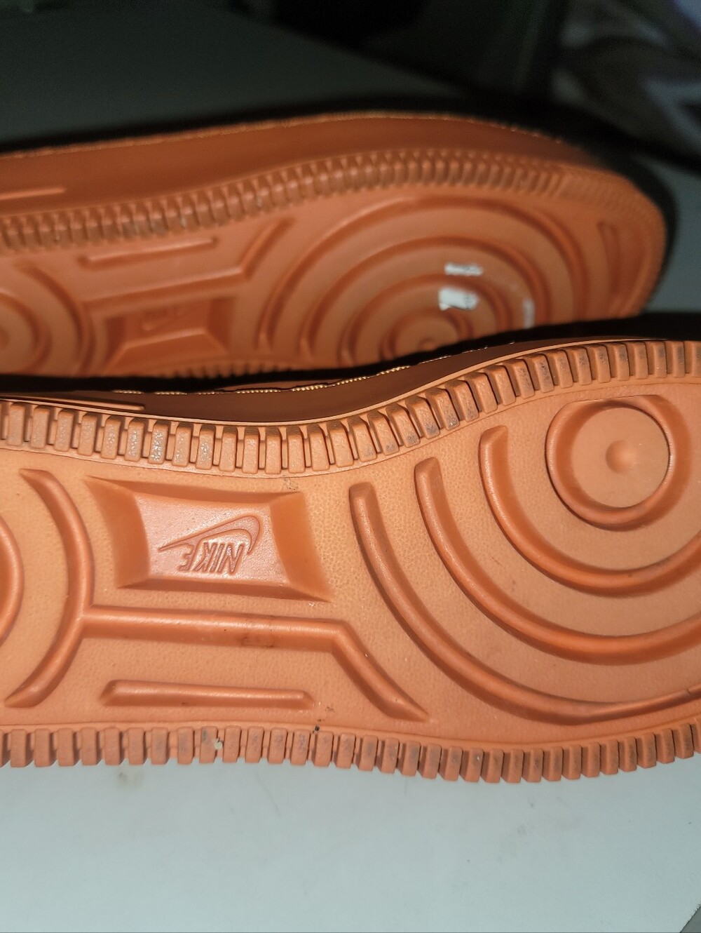 NIKE Air Force 1 Lover XX Leather Mules in Cinder Orange - Picture 3 of 9